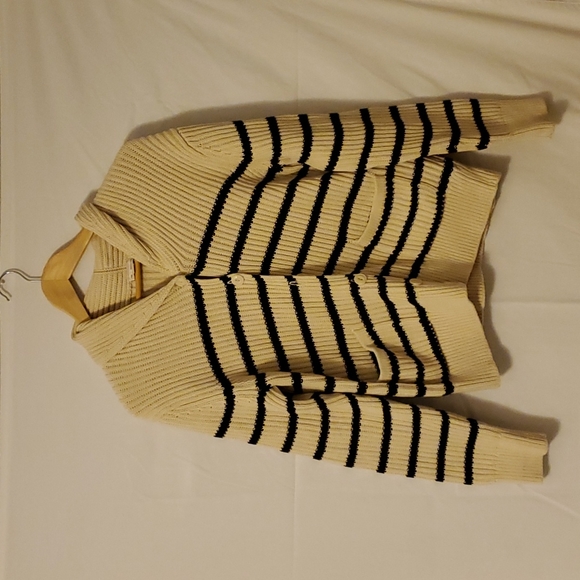 GAP Sweaters - Gap striped shawl sweater